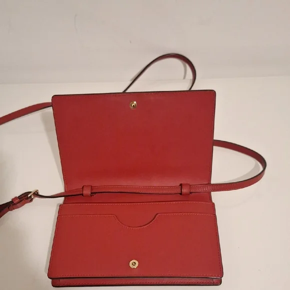 *AUTHENTIC* Gucci Leather Bee Web Wallet On A Strap - Picture 6 of 7